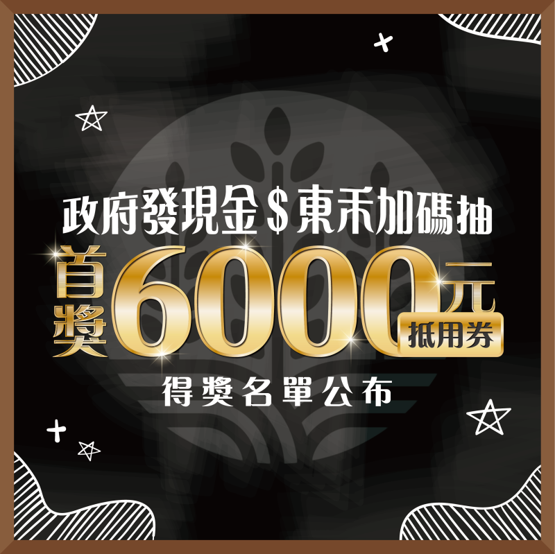 【得獎公布】6000元抵用券抽獎活動