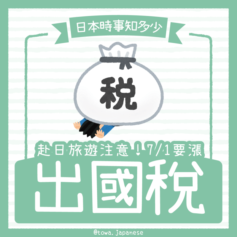【日本時事知多少】赴日旅遊注意！「出國稅」要漲3倍